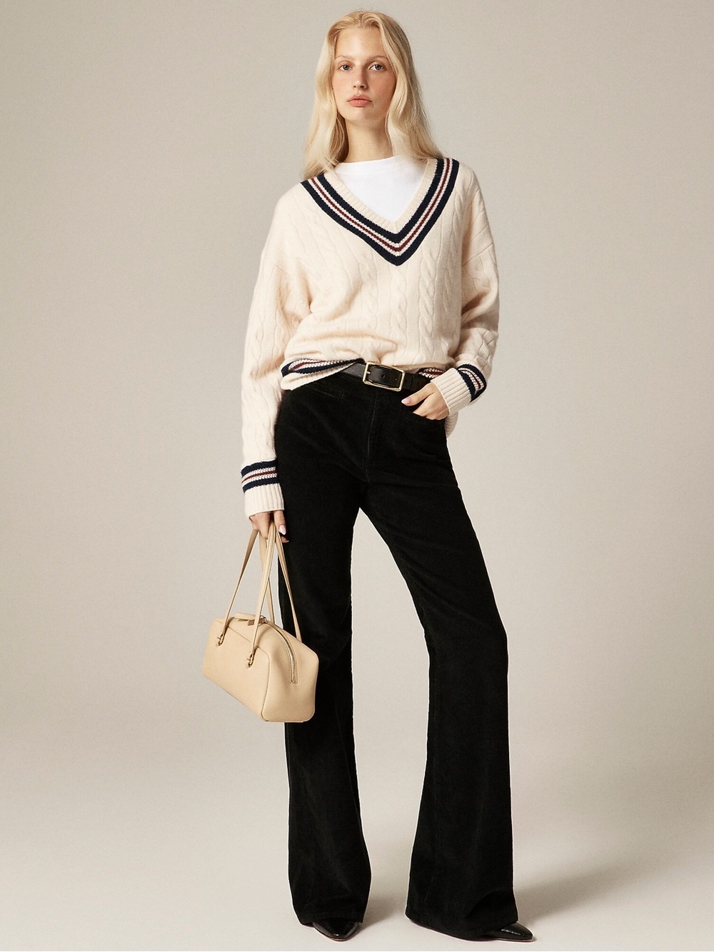 J.Crew Vintage flare pant in corduroy Black Flare Pants